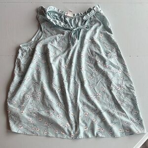 Ava & Viv Blue Floral Sleeveless Top